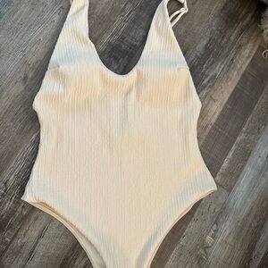 Cream women’s One Piece Swimsuit